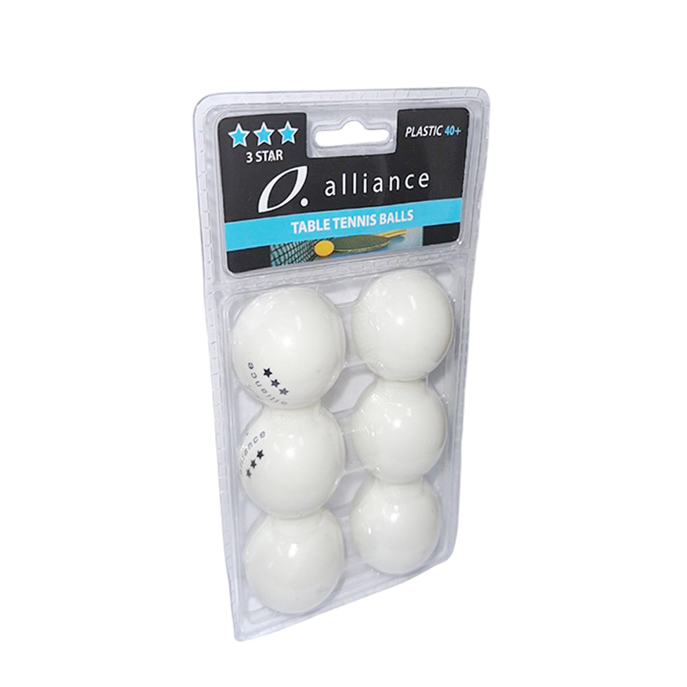 Alliance 3-Star Table Tennis Balls (White)