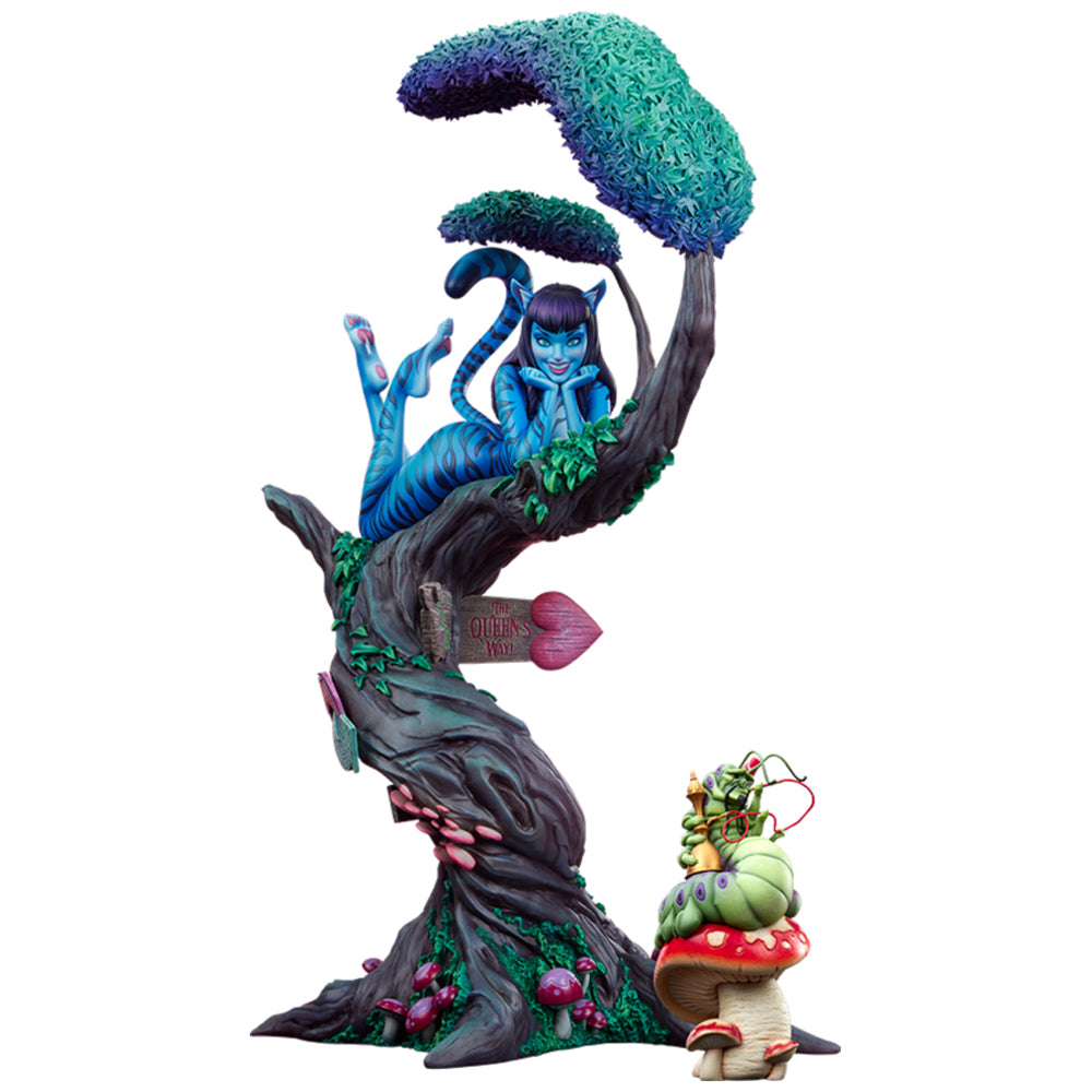 Fairytale Fantasies Lady Cheshire Cat Deluxe Statue