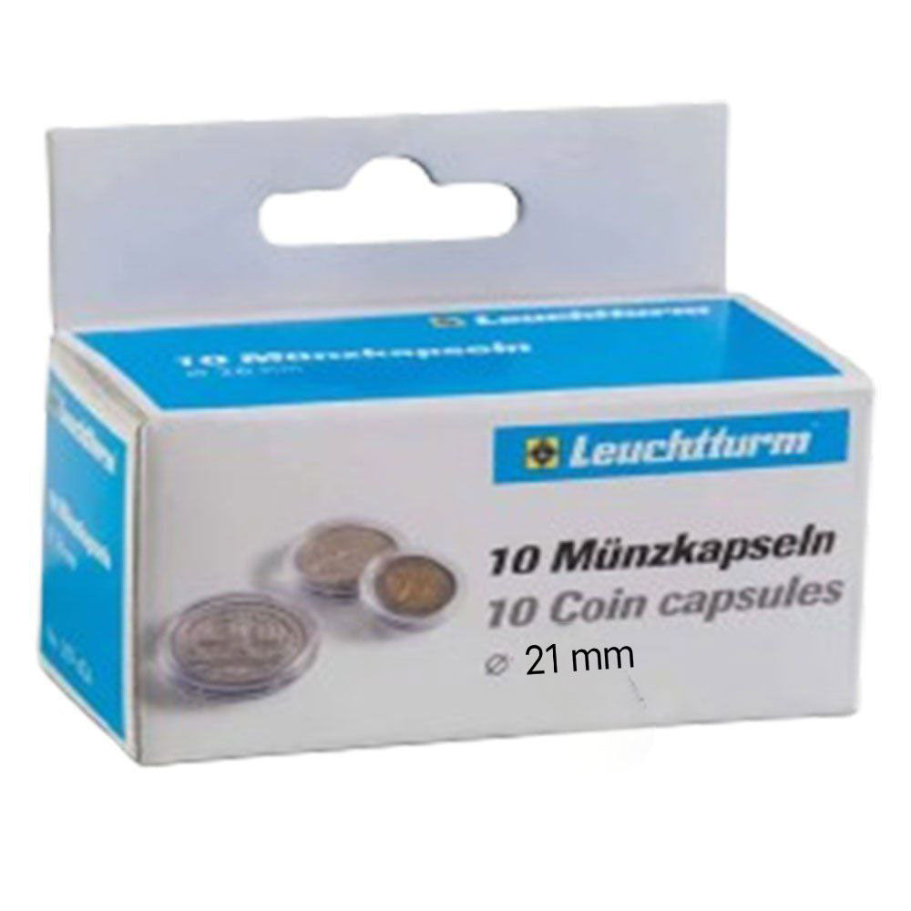 Leuchtturm Coin Capsules 10pk(サイズ20-29から)