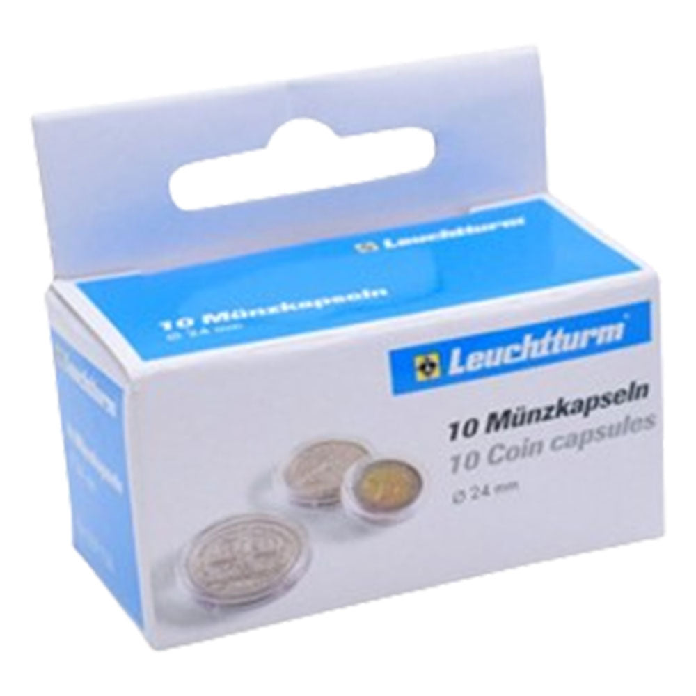 Leuchtturm Coin Capsules 10pk(サイズ20-29から)