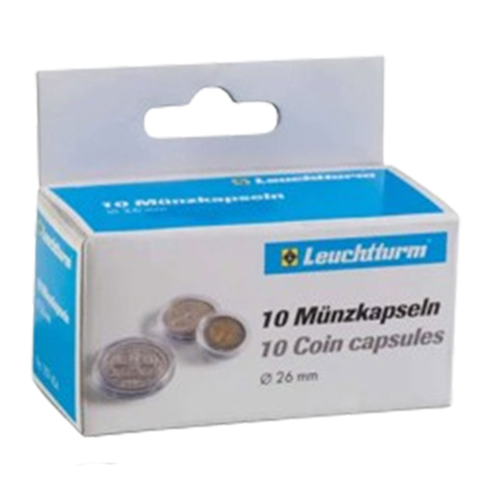Leuchtturm Coin Capsules 10pk(サイズ20-29から)