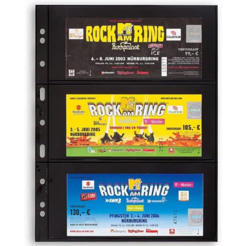 leuchtturmグランデプラスチックポケットシート5pk(黒)