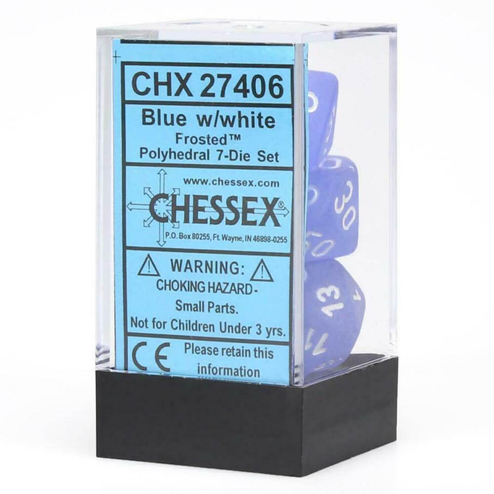 D7 Würfel-Set, gefrostetes Poly (7 Würfel)