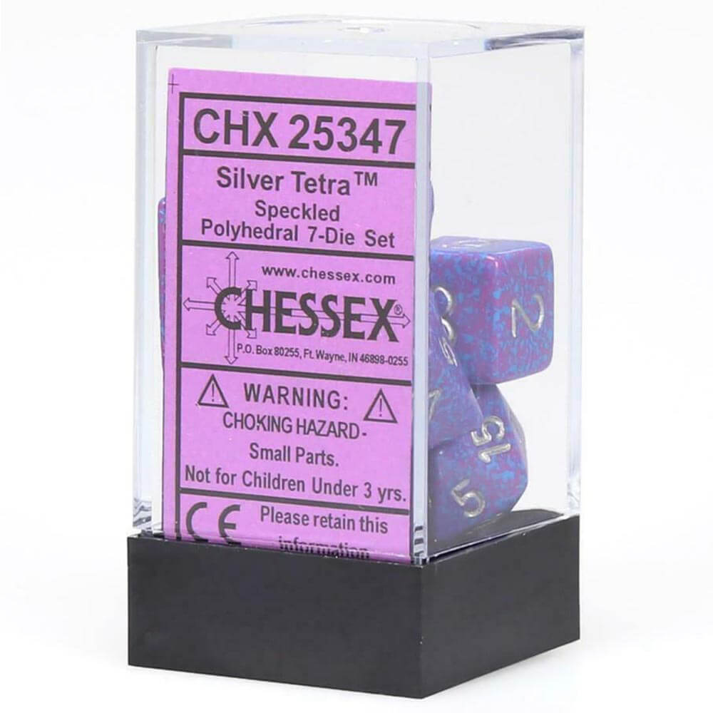 D7 die set tärning speckled poly (7 tärningar)