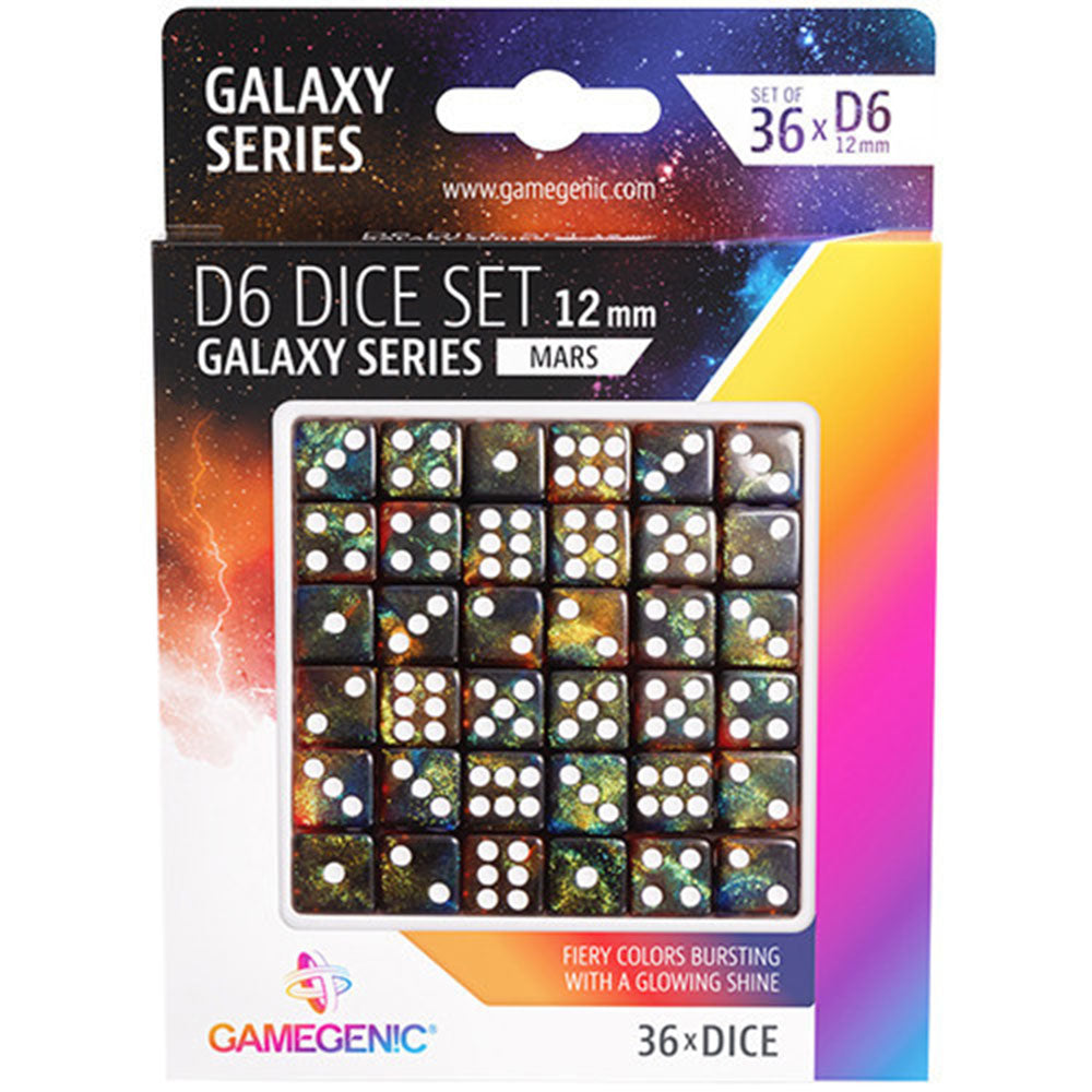Gamegenic Galaxy Series D6 Würfelset 12 mm (36 Stück)