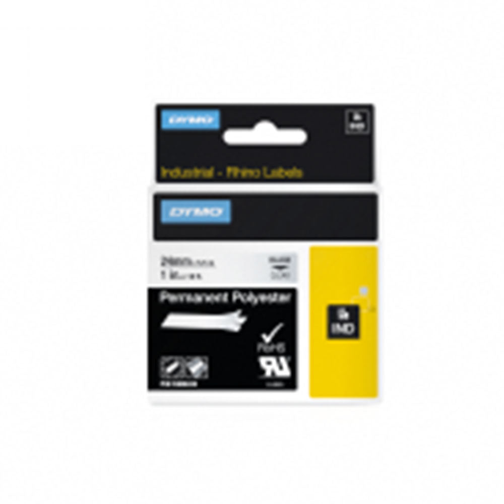 Rhino Pro Permanent Polyester Label Tape (24mmx6m)