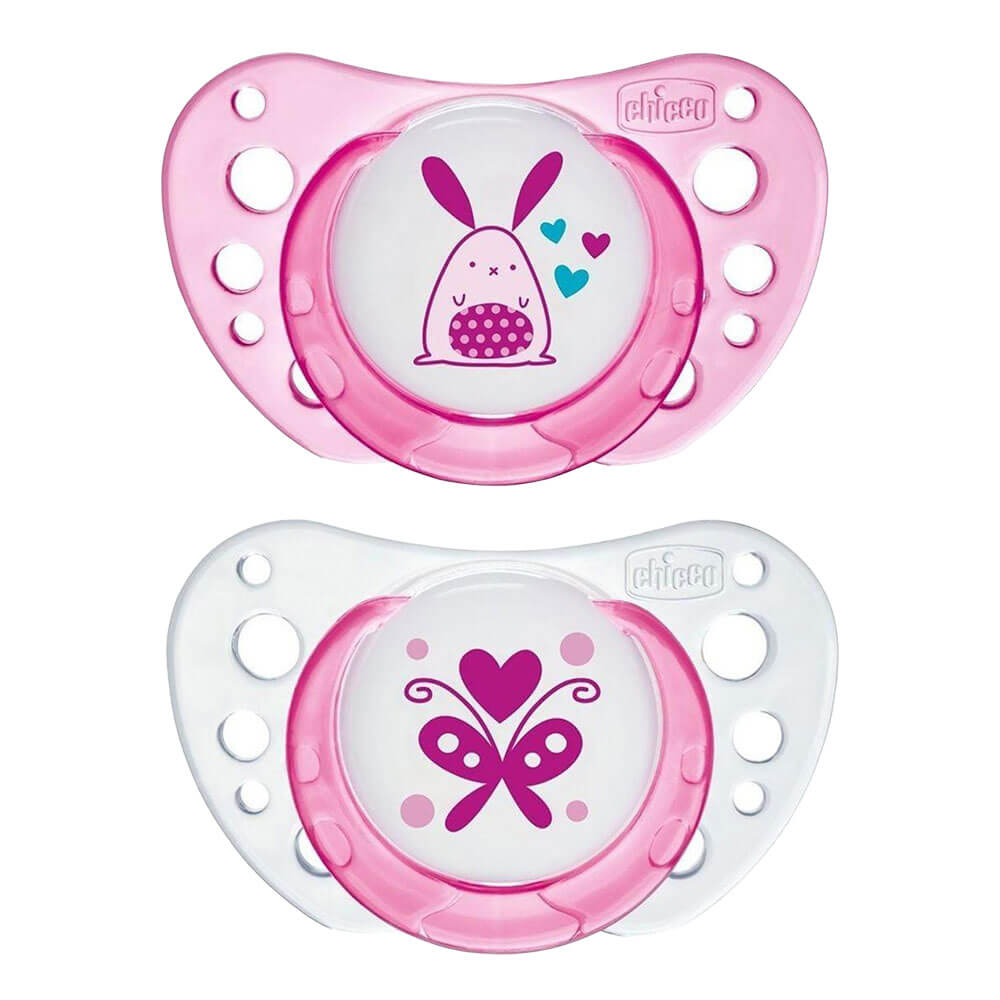 Chicco Latex Physio Air Rubber Pacifier 2PC(女の子)