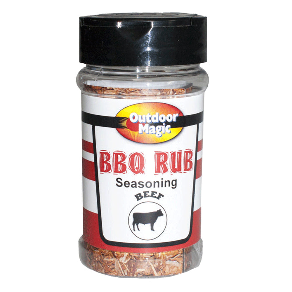 Outdoor Magic Beef BBQ Rauchung reiben