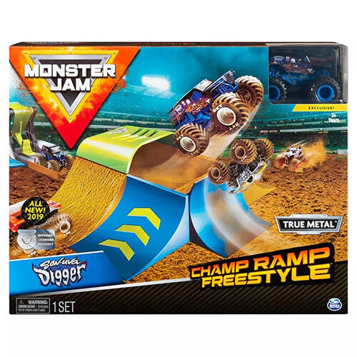 Monster Jam 1:64 Stunt PlaySet (1 st slumpmässig stil)