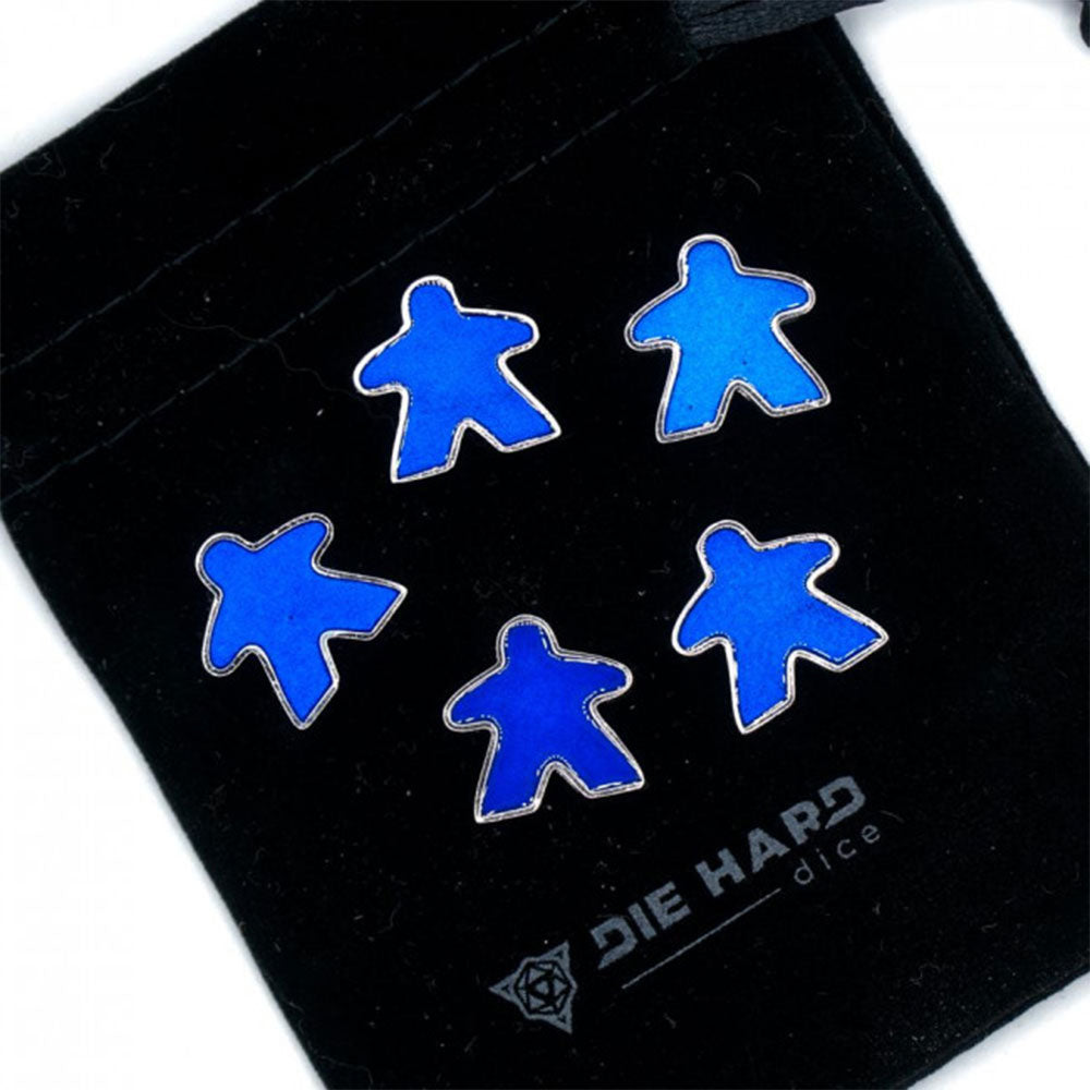  DHD Platinum Metal Meeples mit Tasche (5er-Set)