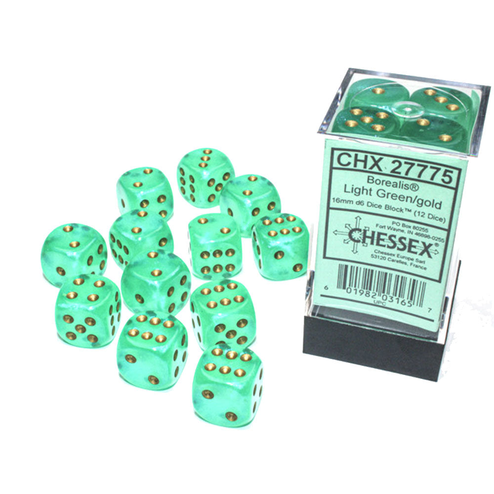 borealis chessex 16mm d6 luminaryダイスブロック