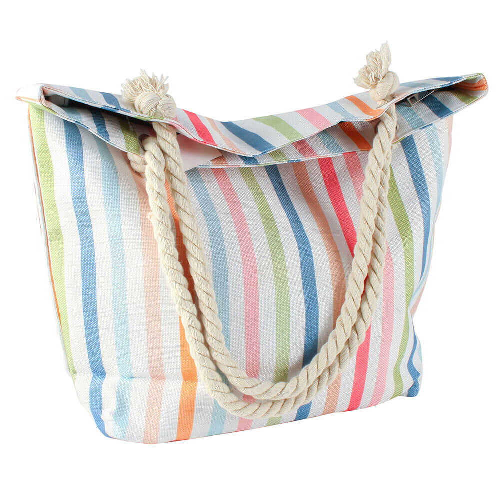 Strandtasche mit Innenreißverschluss (50x45x15cm)