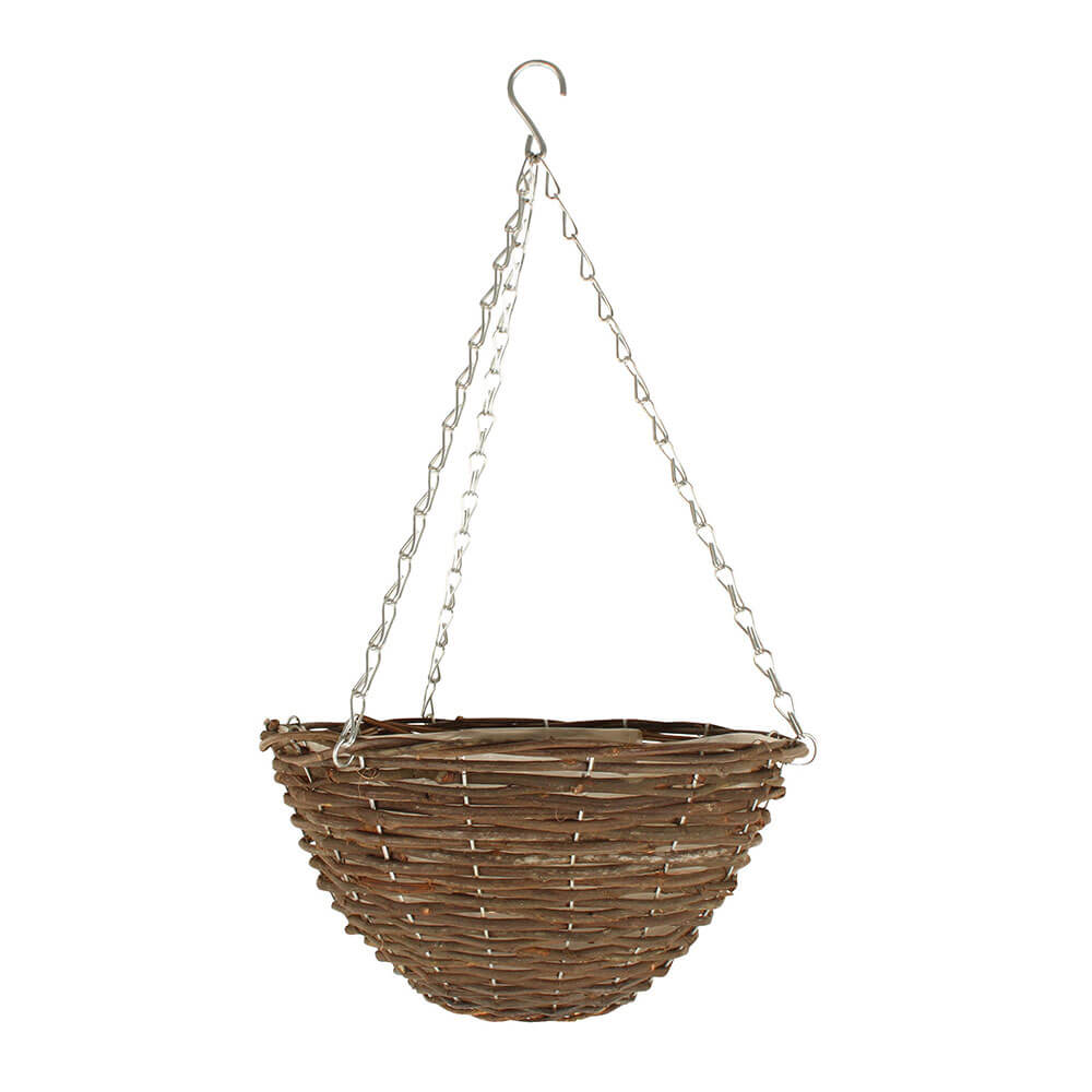 Rattan Hanging Basket (Dark)