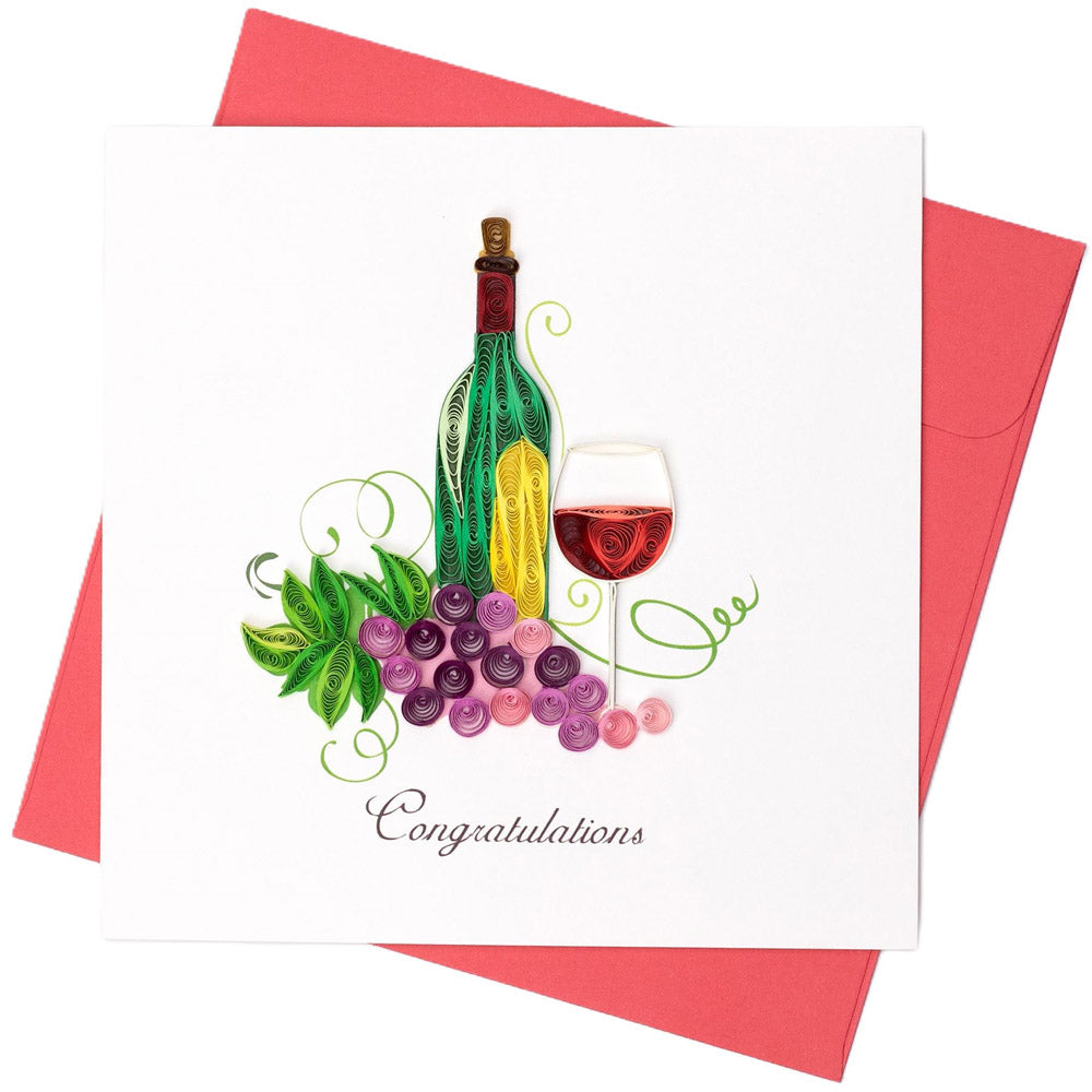 Congratulations Quilled Greeting Card