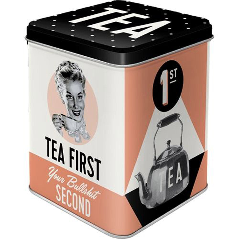 Nostalgic-Art Tea Storage Tin (8x8x10cm)