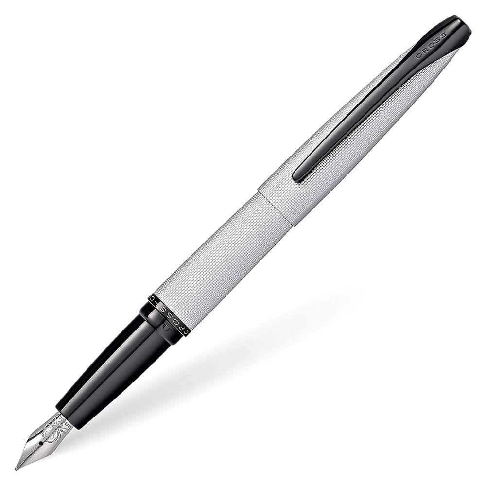 Cross ATX ATX escovado Diamond Fine Fountain Pen