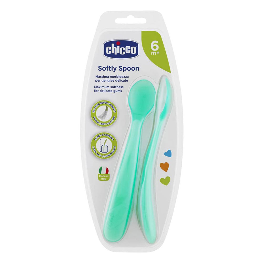 Chicco Soft Silicon Löffel 6m+ 2pk