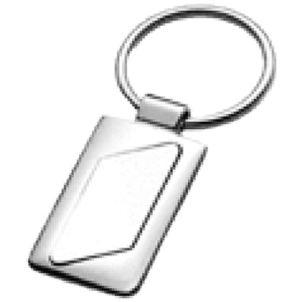 Lifefx Rectangular Metal Keyring