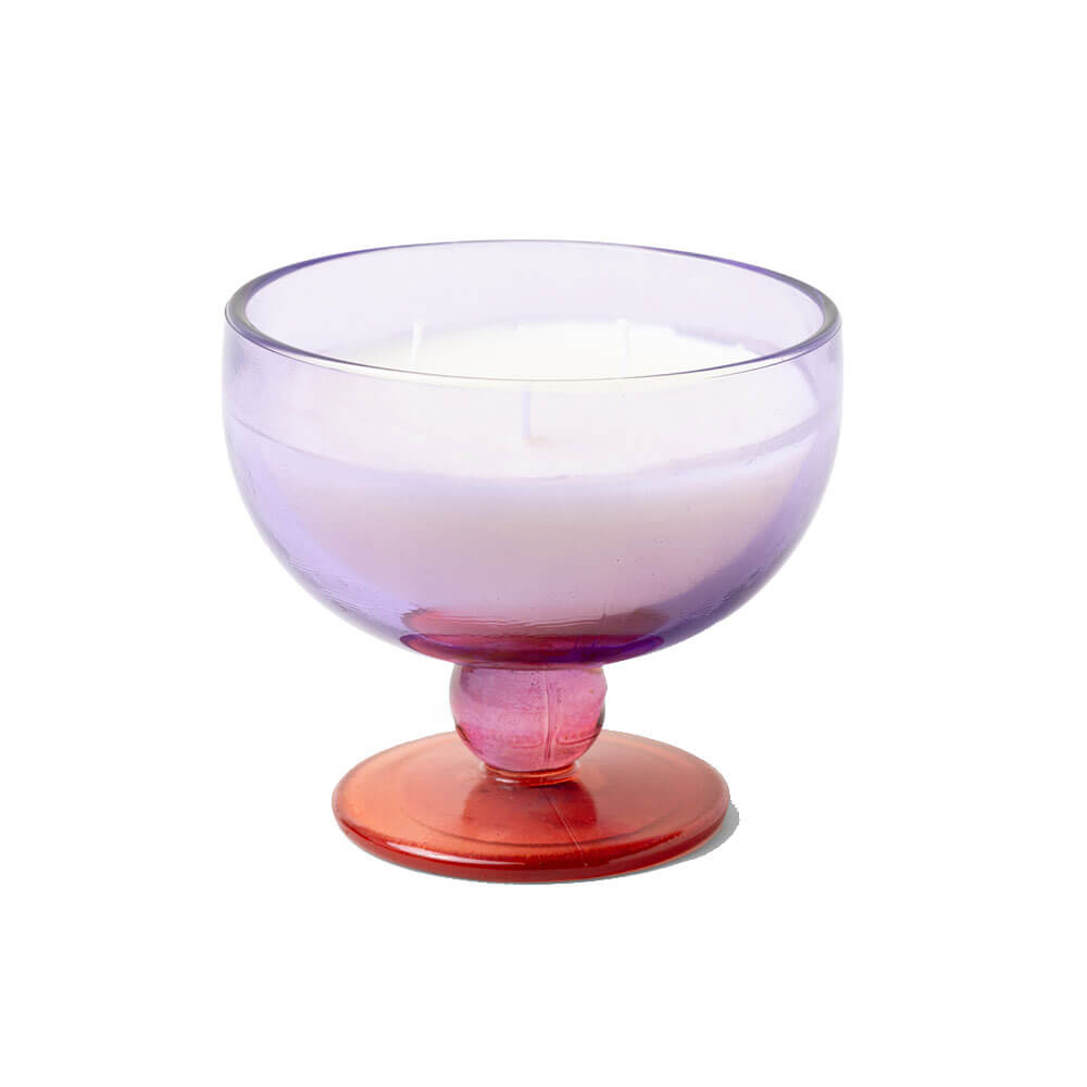 Tinted Glass Goblet Candle 6oz