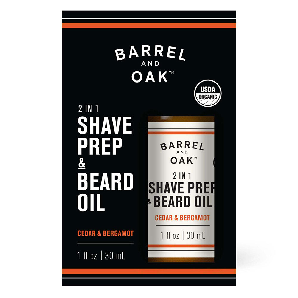 Cedar & Bergamot 2-in-1 Shave Prep & Beard Oil 30mL