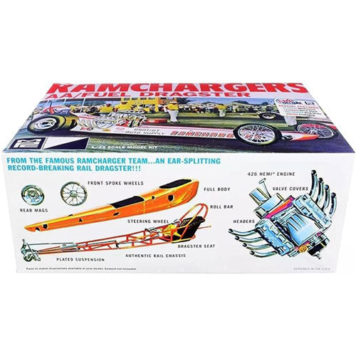 1:25 Ramcharger Front Engine Dragster Plastic Kit 1:25 Scale