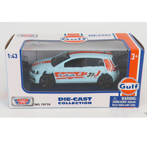 VW Gulf Series Golf A7 GTI 1:43 Scale Diorama