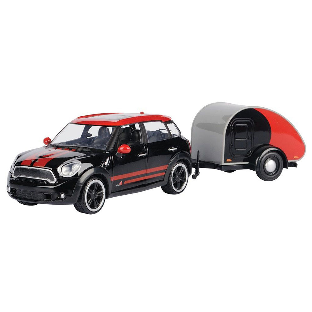 Mini Cooper s Countryman m/ trailer 1/24 skala modell