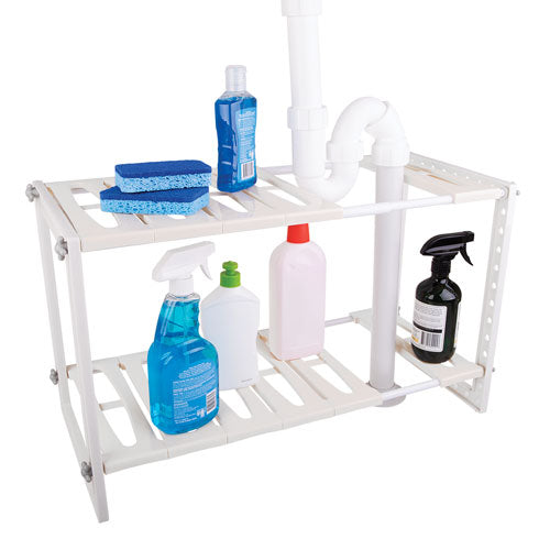 D.Line Expandable Under Sink Organiser (White)