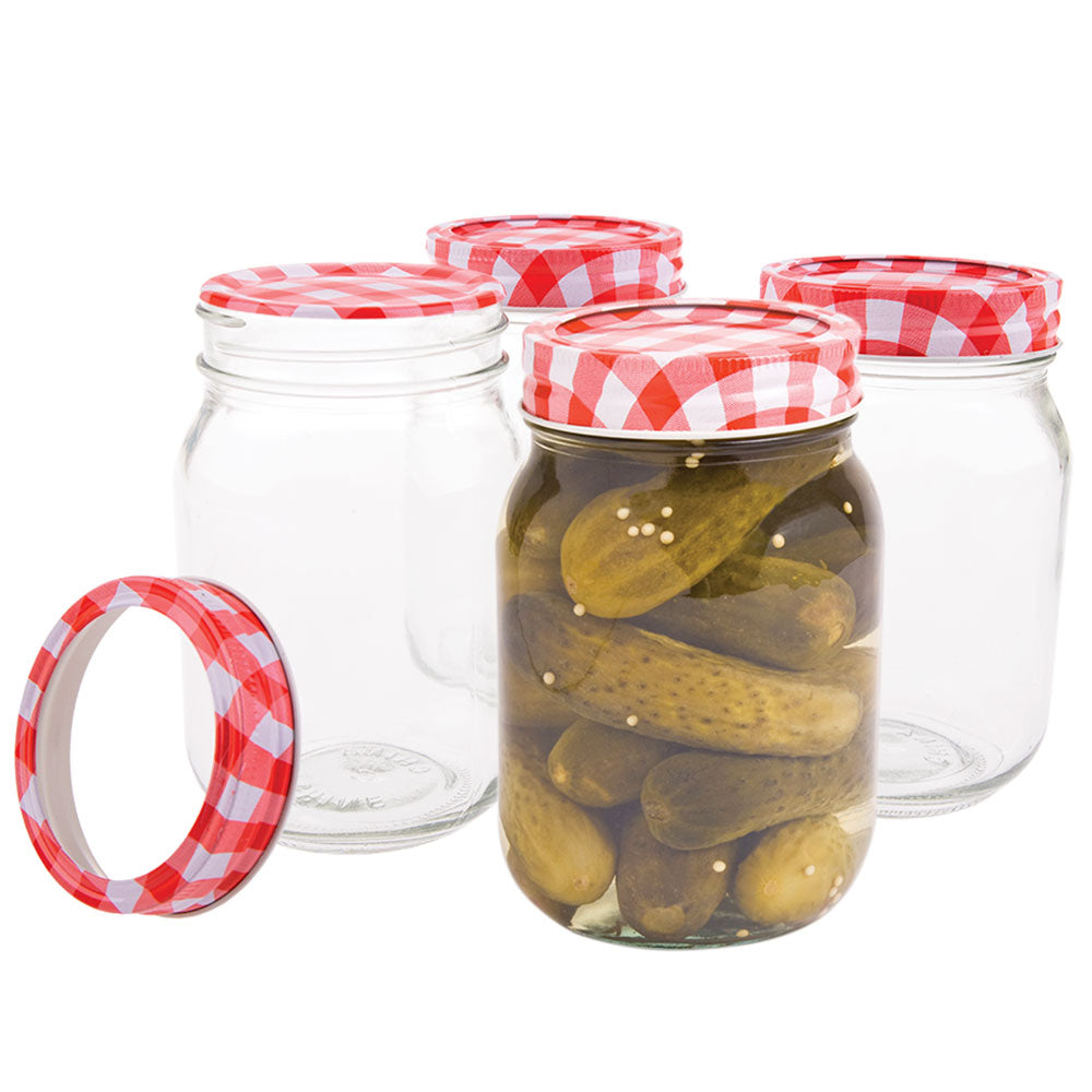 Appetito Mason Preserving Jars (sett med 6)