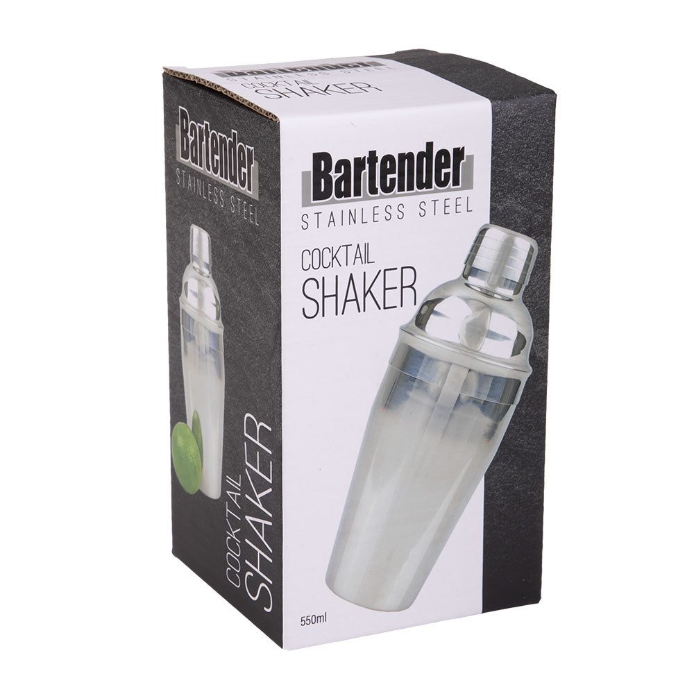 Barkeeper-Cocktailshaker aus Edelstahl