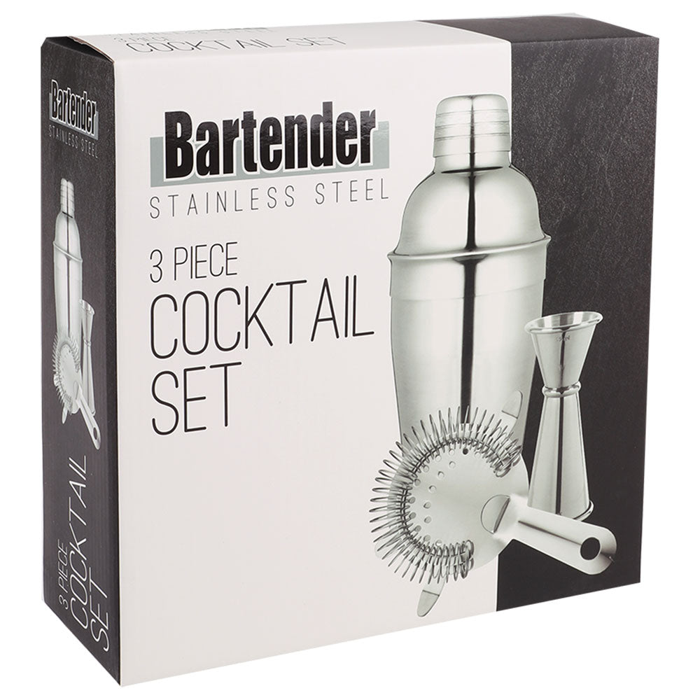 Barkeeper-Cocktail-Set aus Edelstahl