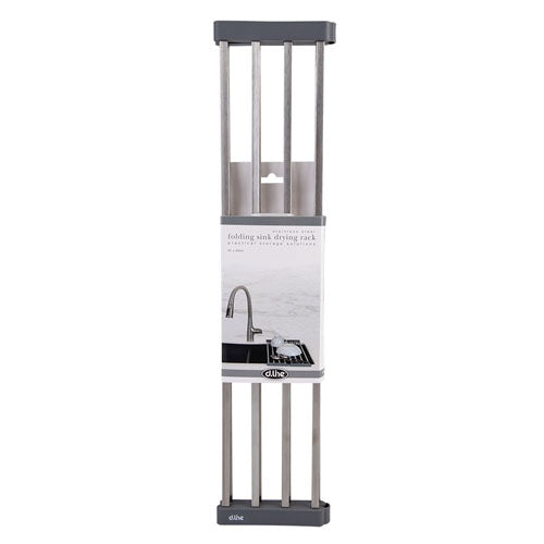 Stainless Steel Folding Sink Drying Rack 51x24cm (Grey)