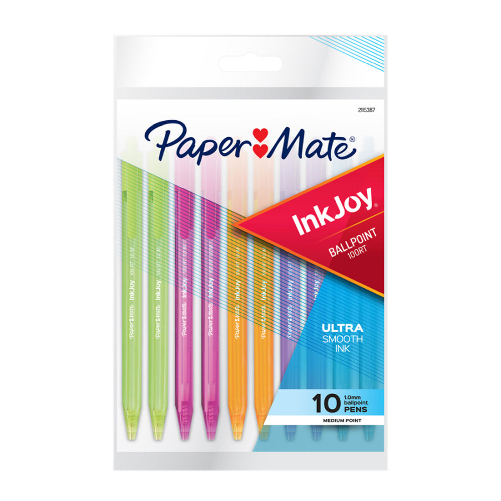 Paper Mate da 10 pack inkjoy da 100rt a sfera (scatola di 12)