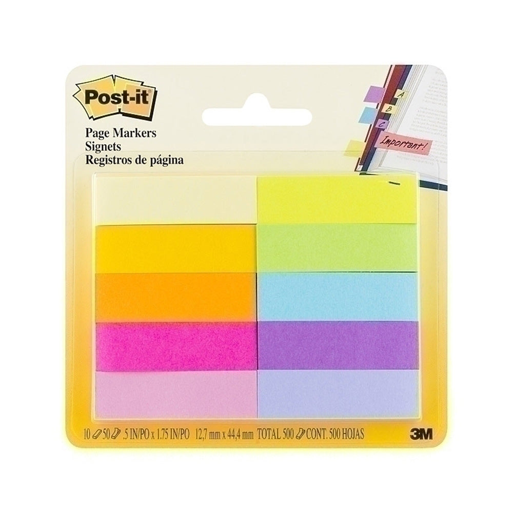 Marcadores de páginas post-it (13x45mm)