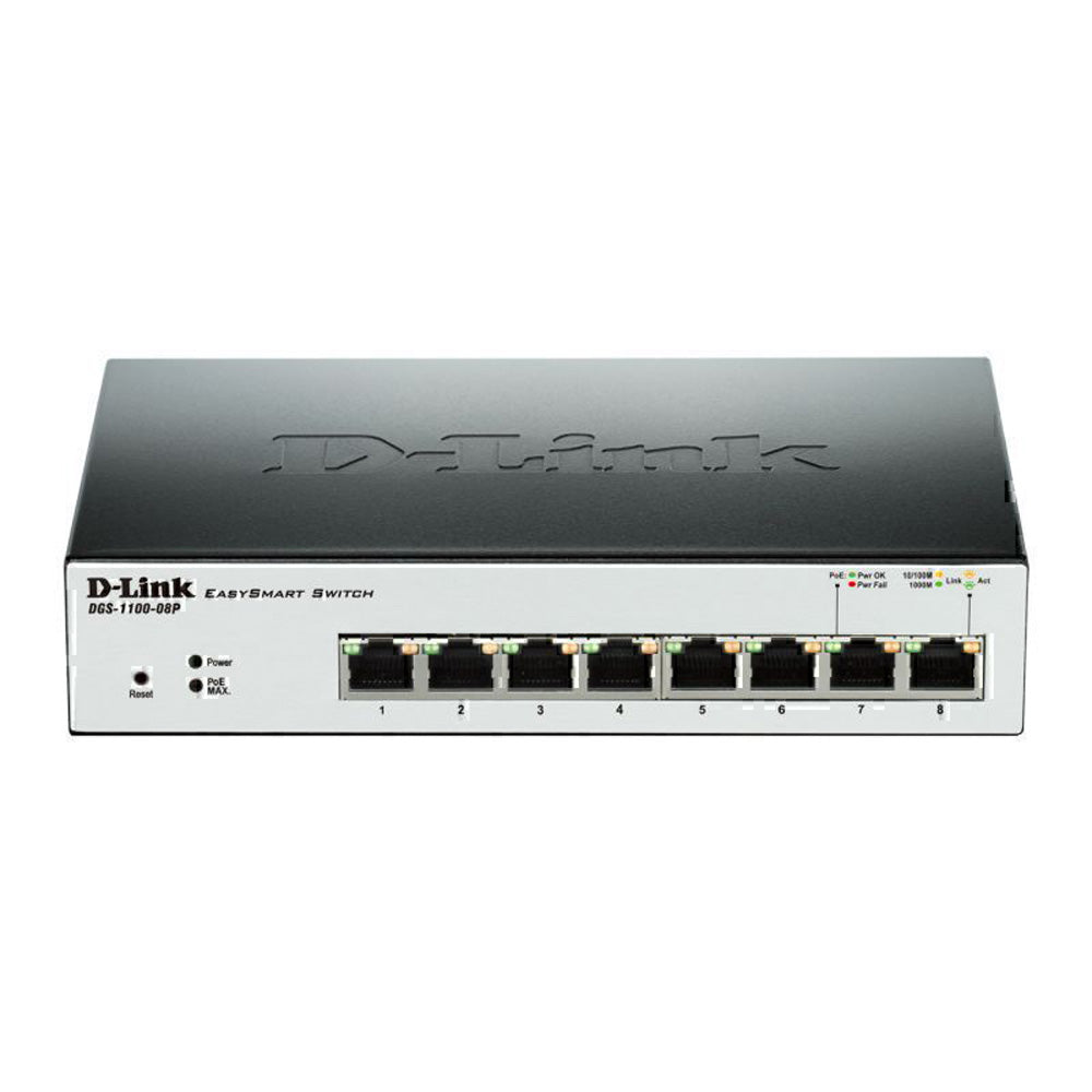 D-Link 8-Port Gigabit Smart Managed POE Switch