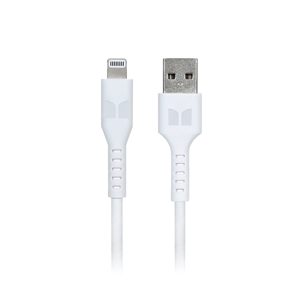 Monster Lightning till USB-A-kabel 2M (vit)