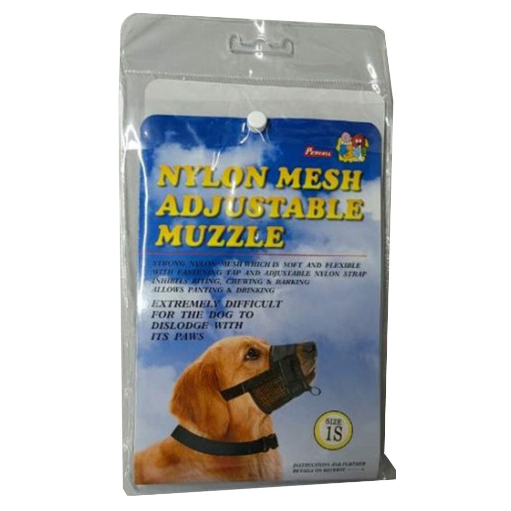 Percell verstelbare nylon mesh honden snuit