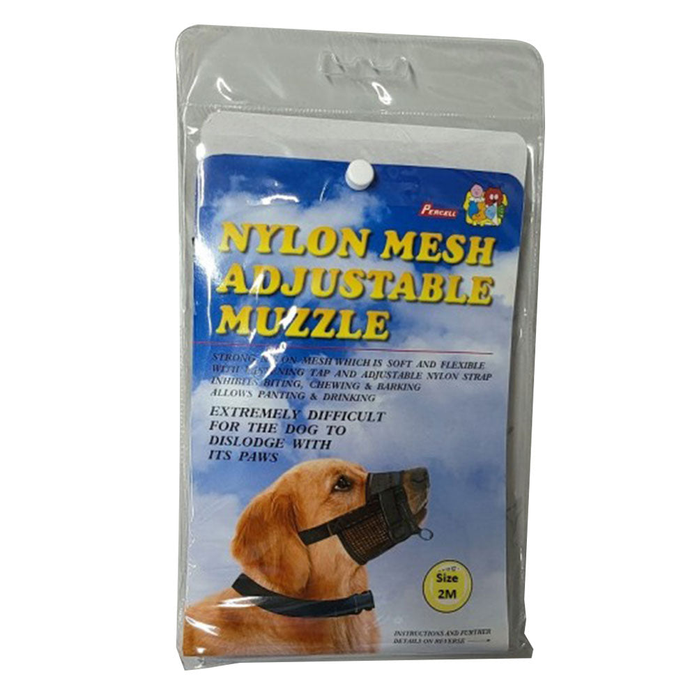 Percell justerbar nylon mesh hunde snude