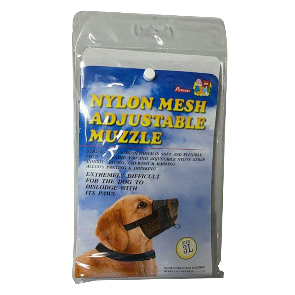 Percell justerbar nylon mesh hunde snude