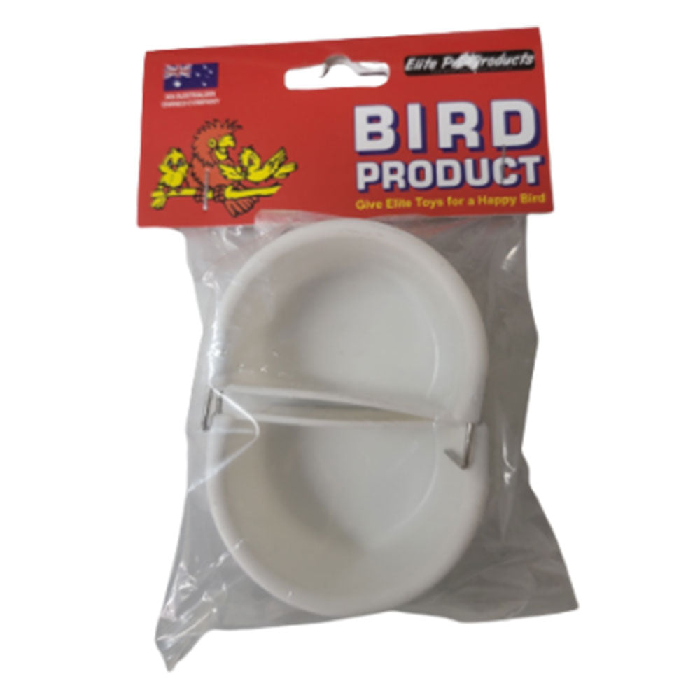 Alimentador de pájaros de plástico de élite para mascotas 2pk