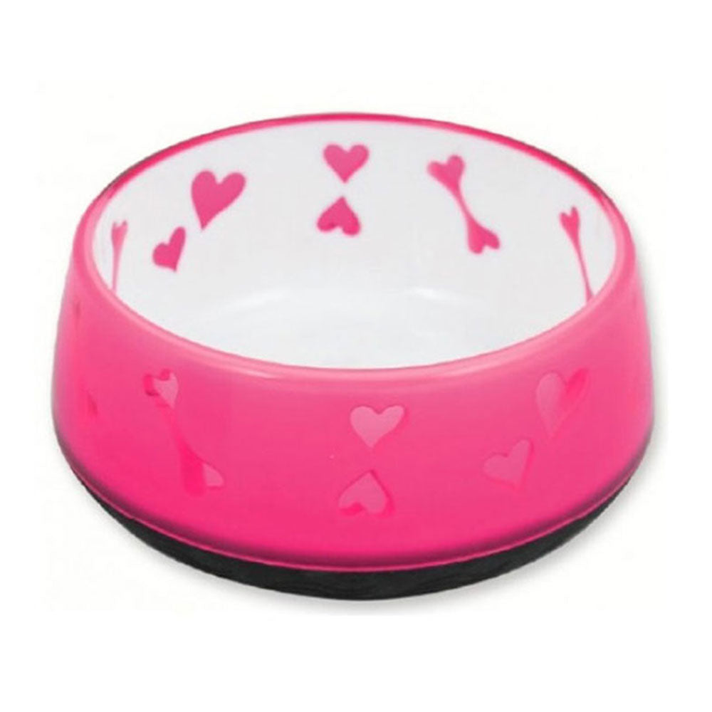 Pawise Lifestyle Dog Love Bowl (roze)