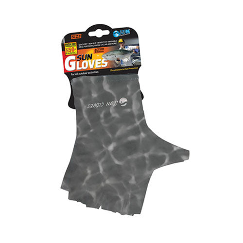 Water Print Sun Glove (Grey)