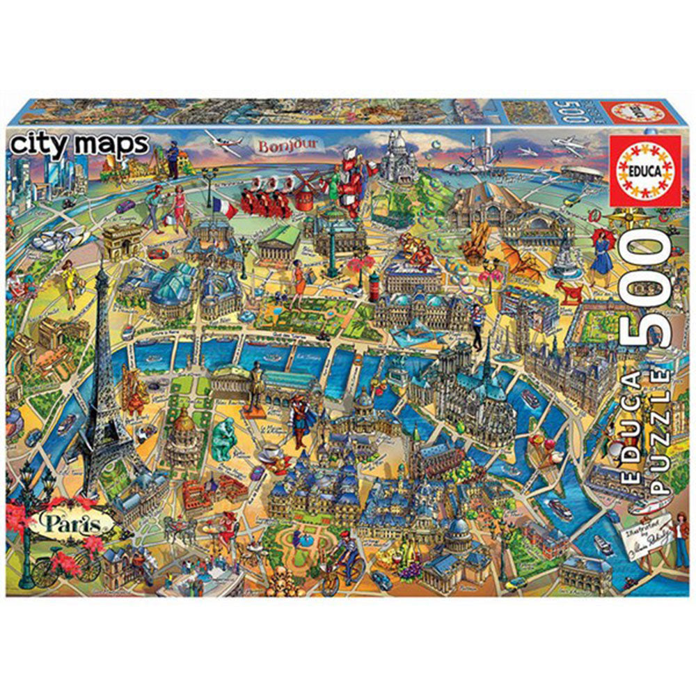 EducA Map Jigsaw Puzzle 500pcs