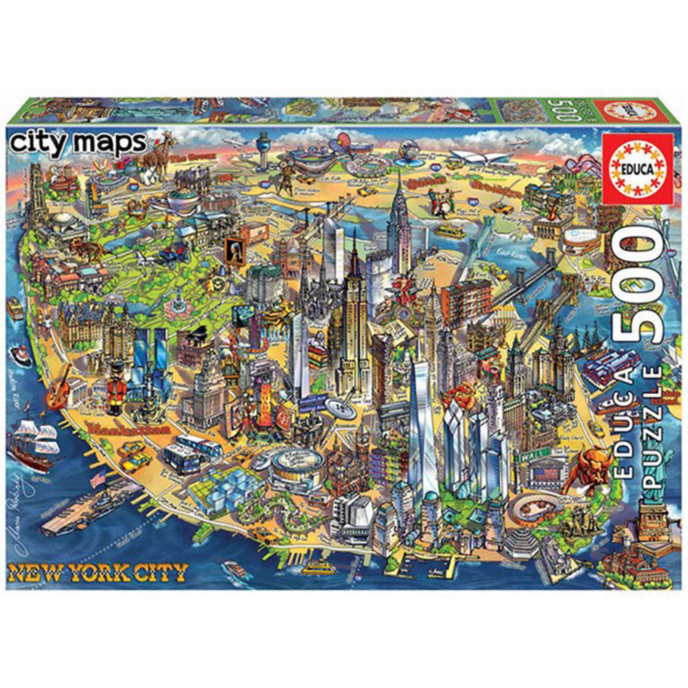 EducA Map Jigsaw Puzzle 500pcs