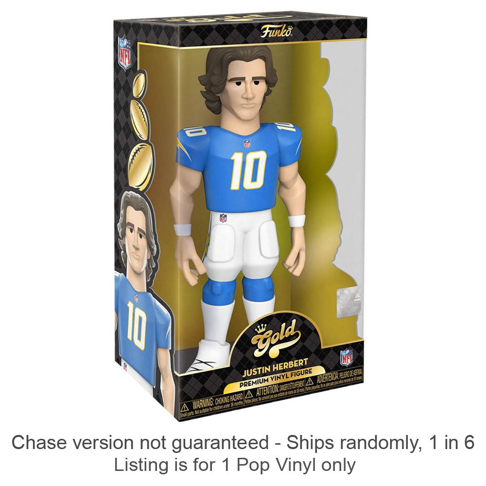 NFL: Justin Herbert Vinyl Gold Chase se envía 1 en 6