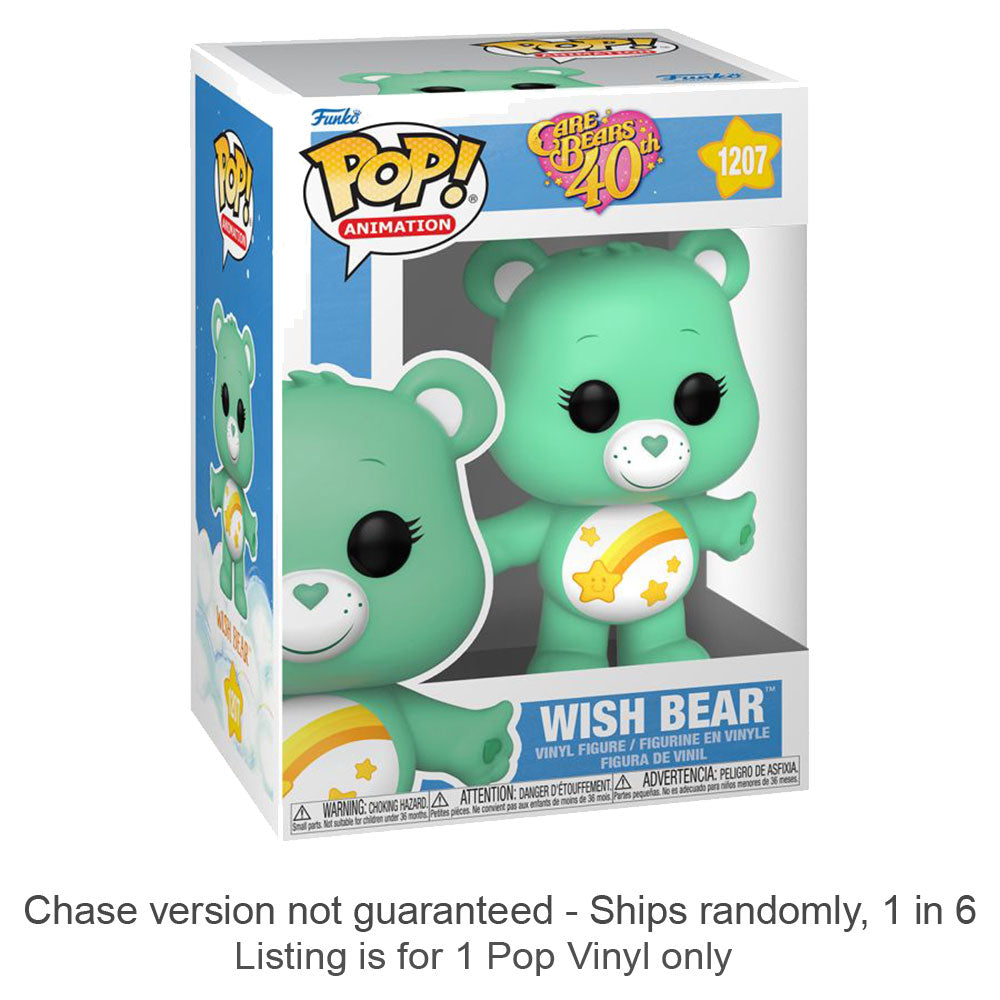 Care Bears 40th Anniv Wish Bear Pop Vinyl Chase Ships 1 in 6