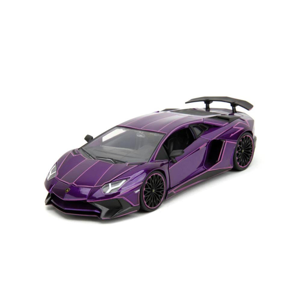 Rosa glipper Lamborghini Aventador SV 1:24 kjøretøy