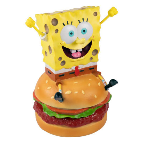 SpongeBob on Hamburger Resin Statue