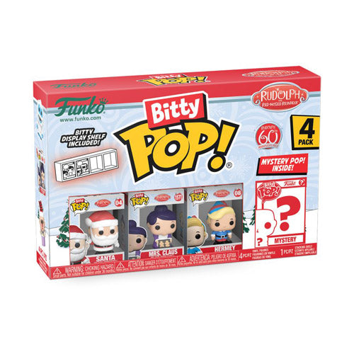 Rudolph- Santa Bitty Pop! 4-Pack