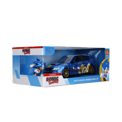 Sonic  Subaru STI with Sonic Figure 1:24 Scale Vehicle